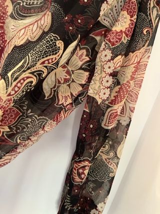 Blusa trasparenza fiori