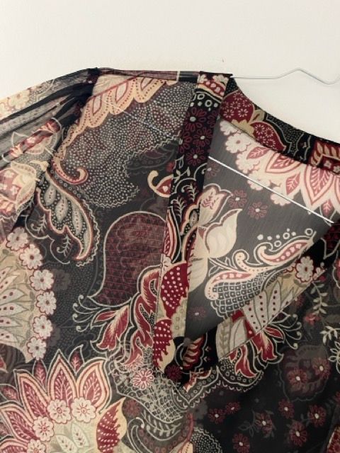 Blusa trasparenza fiori