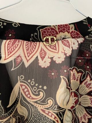 Blusa trasparenza fiori