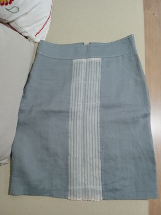 Falda lino Adolfo Domínguez M