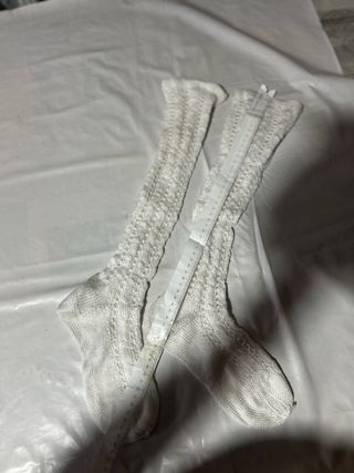 Medias de lana blancas - Calcetines largos