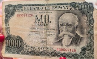 Billete 1000 Pesetas España 1971