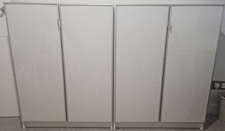 2 librerie Billy Ikea - Bianco/Argento