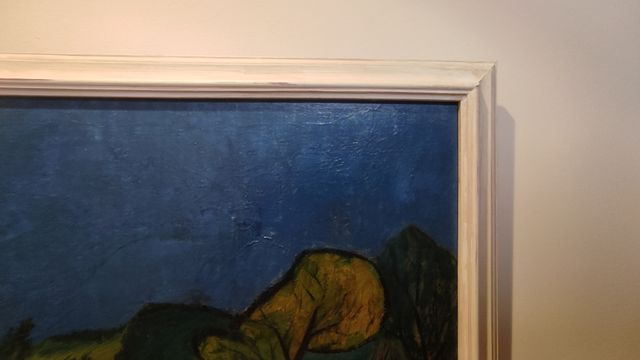 Óleo de Abreu Bastos.Titulo A nosa horta.Año 1957