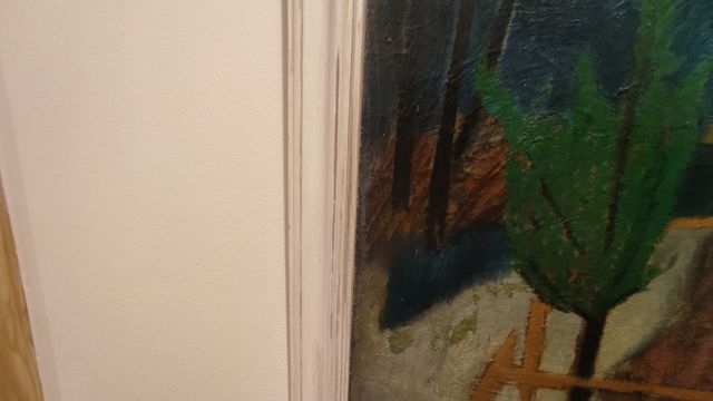 Óleo de Abreu Bastos.Titulo A nosa horta.Año 1957