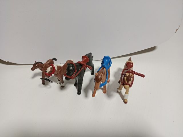 Lote 4 Caballos Playmobil