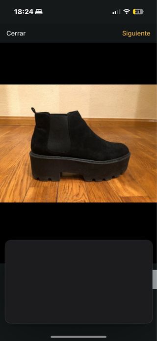 Botines plataforma negros
