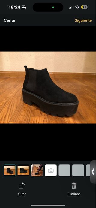 Botines plataforma negros