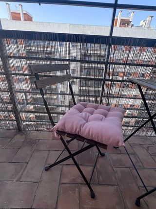 Mesa y 2 sillas jardín - Plegables