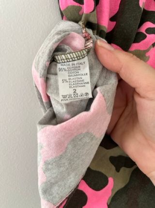 Canottiera mimetica rosa