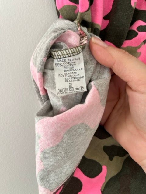 Canottiera mimetica rosa