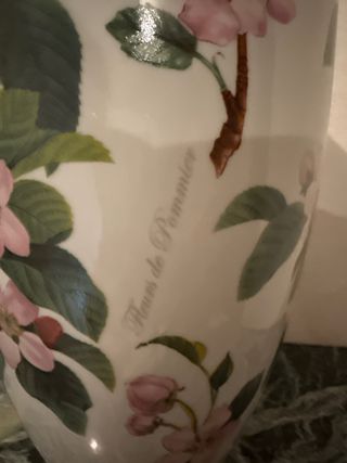 Jarrón porcelana Flores de Pommier