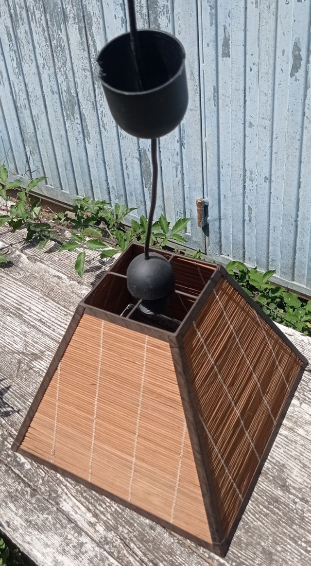 Lámpara colgante bambú