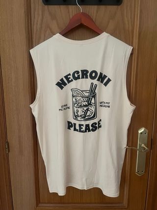 Camiseta tirantes Shein L beige