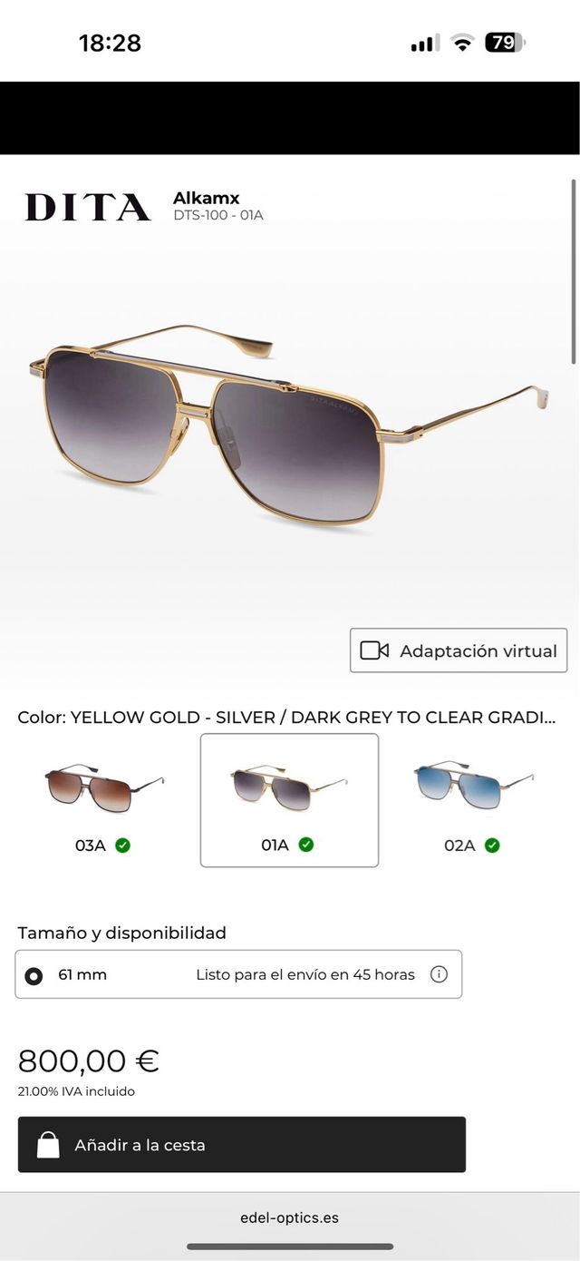 DITA Alkamx DTS-100 - Gafas sol lujo