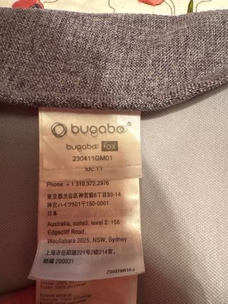 Capota Bugaboo gris