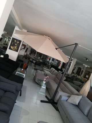 Precio Oferta Online! Parasol terraza beige