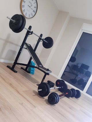 Gym+Banco+ Pesas+barras
Todo lo que se ve en fotos