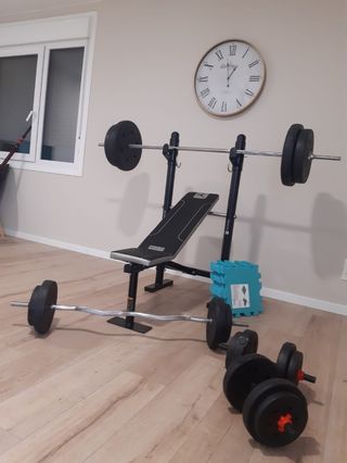Gym+Banco+ Pesas+barras
Todo lo que se ve en fotos