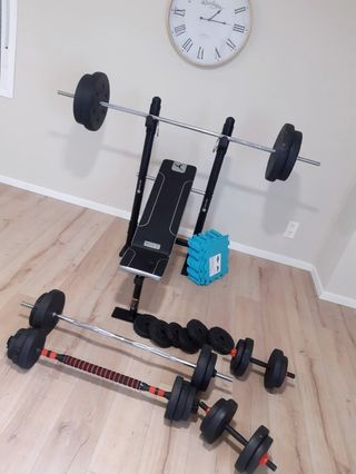 Gym+Banco+ Pesas+barras
Todo lo que se ve en fotos