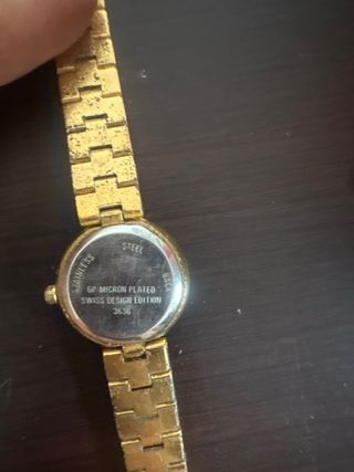 Reloj Jean Bellve diseño suizo Gp micron plated 
