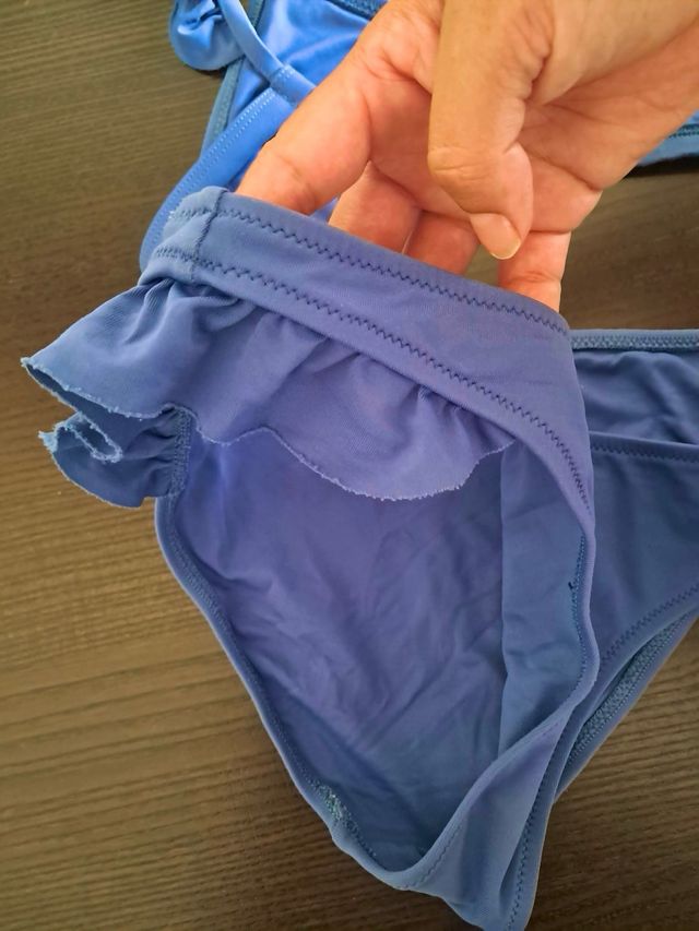 Bañador azul, bikini, talla S