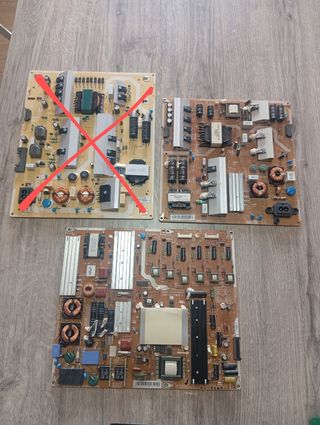 Lote de placas main,  alimentación y Tcon