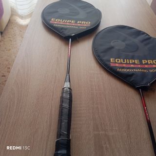 2 Raquetas Bádminton Equipe Pro