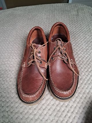Zapatos nauticos de cuero para hombre