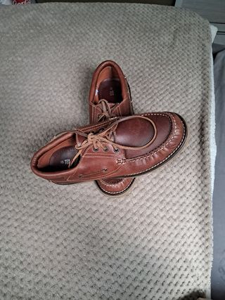 Zapatos nauticos de cuero para hombre