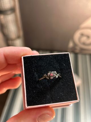 Anillo Pandora "Bella y Bestia" plata 925