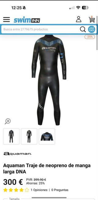Traje neopreno Aquaman DNA - Talla S