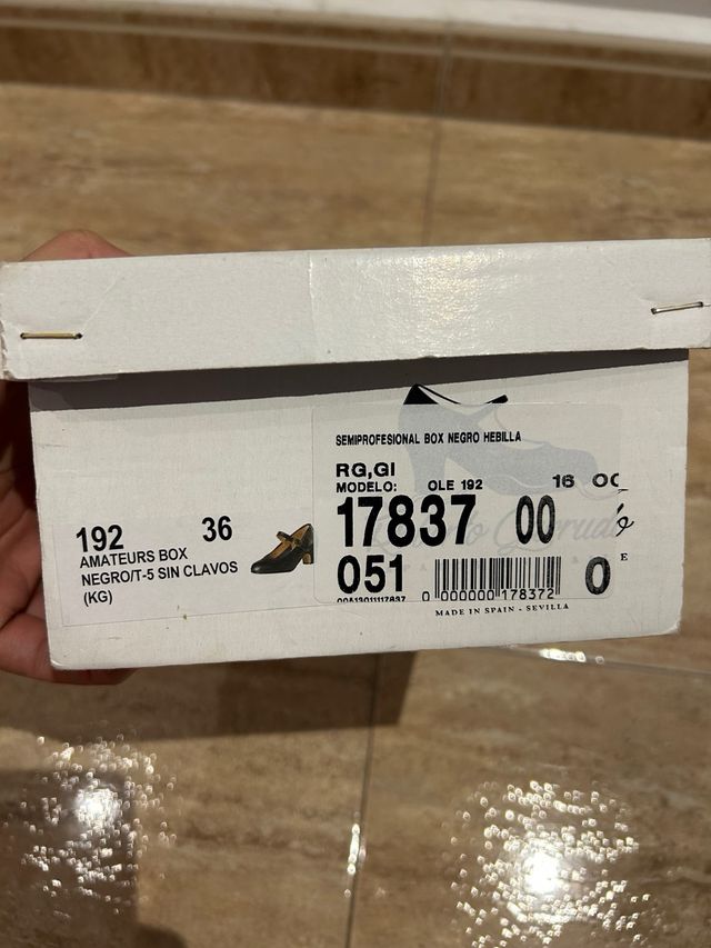 Zapato baile Roberto Garrudo 37