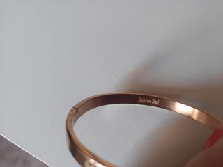 Pulsera dorada aro/ color cobré