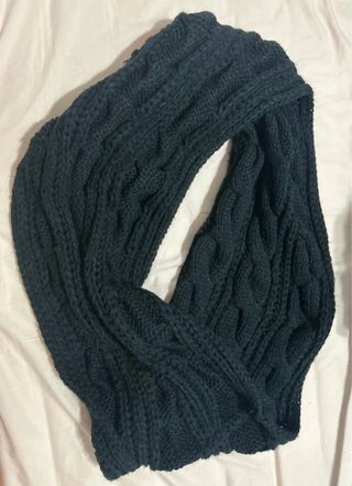 Bufanda cuello negra - tejido