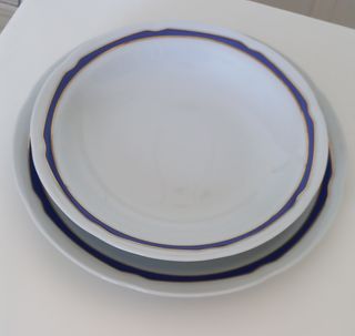 Juego Vajilla 56 piezas Vintage porcelana oro