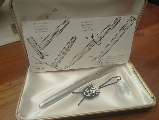 Penna stilografica  a sfera Parker Expo 70 argento