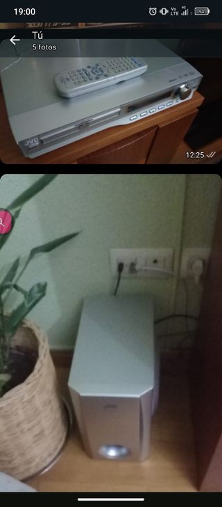 Home Cinema JVC - DVD - Plata