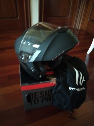Casco moto negro talla XS usado 2 veces 