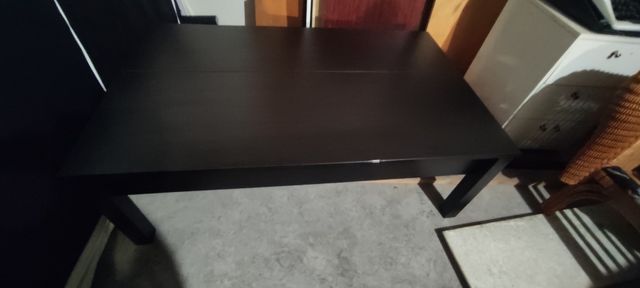 Mesa centro negra extensible