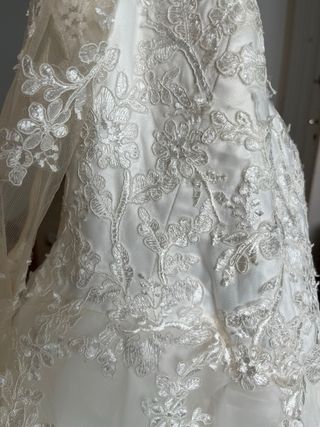 Vestido novia blanco - Talla S