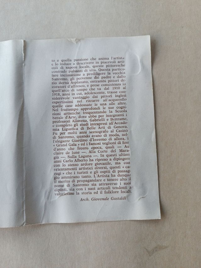 Dipinto anni '60 - Acquarello