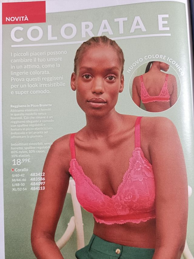 Reggiseno pizzo rosso