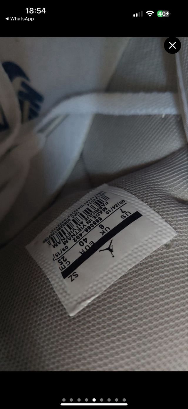 Zapatillas Jordan 1 nuevas talla 39