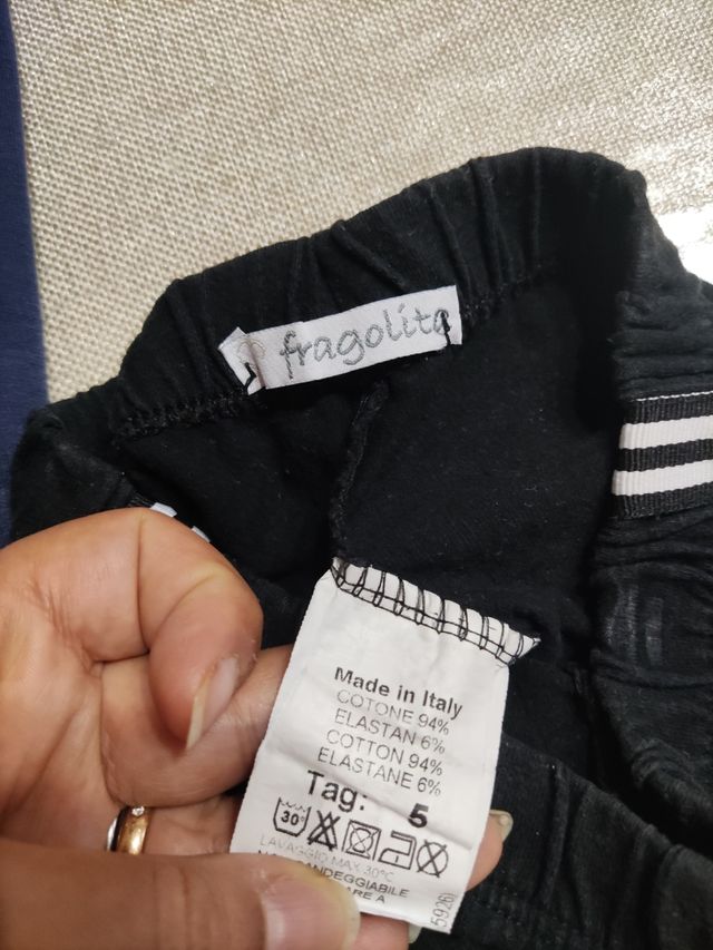 5 Leggings bambina - varie misure