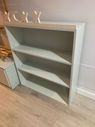 Conjunto estantería-cajonera infantil