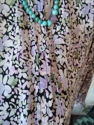 Camicia Kaffe fiori lilla