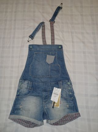 Peto vaquero claro corto, Stradivarius, S