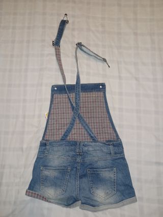 Peto vaquero claro corto, Stradivarius, S