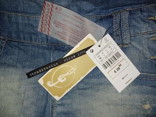 Peto vaquero claro corto, Stradivarius, S
